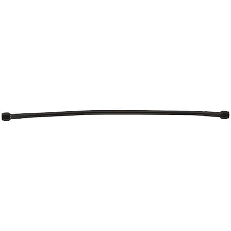 Allstar Performance 30 in. No. 3 Two -3 Straight Ends Coated Braided Line Hose; Black ALL48366